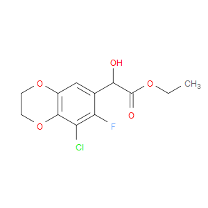 Ethyl 8-chloro-7-fluoro-2,3-dihydro-α-hydroxy-1,4-benzodioxin-6-acetate