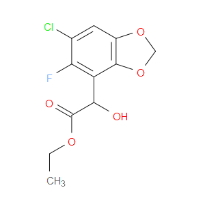 Ethyl 6-chloro-5-fluoro-α-hydroxy-1,3-benzodioxole-4-acetate