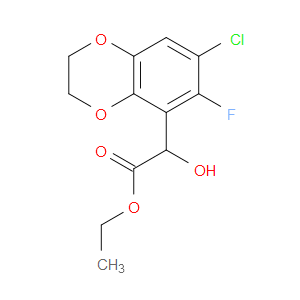 Ethyl 7-chloro-6-fluoro-2,3-dihydro-α-hydroxy-1,4-benzodioxin-5-acetate