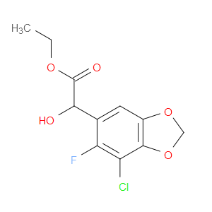 Ethyl 7-chloro-6-fluoro-α-hydroxy-1,3-benzodioxole-5-acetate
