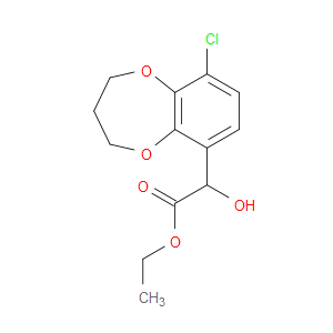 Ethyl 9-chloro-3,4-dihydro-α-hydroxy-2H-1,5-benzodioxepin-6-acetate