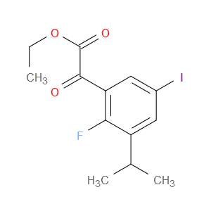 ethyl 2-(2-fluoro-5-iodo-3-isopropylphenyl)-2-oxoacetate