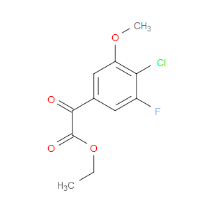 ethyl 2-(4-chloro-3-fluoro-5-methoxyphenyl)-2-oxoacetate