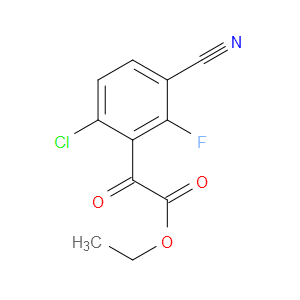 ethyl 2-(6-chloro-3-cyano-2-fluorophenyl)-2-oxoacetate