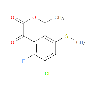 ethyl 2-(3-chloro-2-fluoro-5-(methylthio)phenyl)-2-oxoacetate