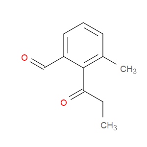 Benzaldehyde, 3-methyl-2-(1-oxopropyl)-