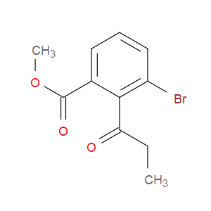 Benzoic acid, 3-bromo-2-(1-oxopropyl)-, methyl ester
