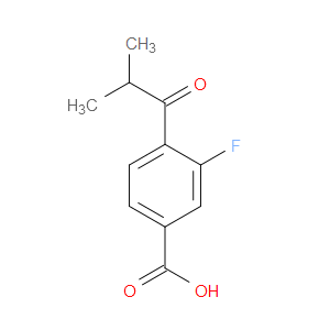 3-Fluoro-4-(2-methyl-1-oxopropyl)benzoic acid