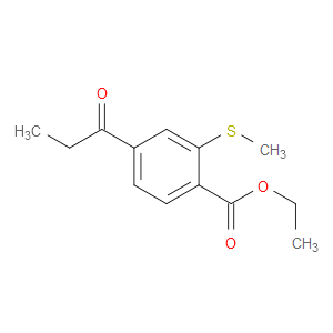 Ethyl 2-(methylthio)-4-(1-oxopropyl)benzoate