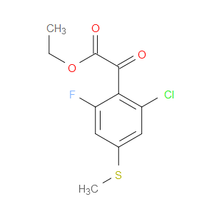 ethyl 2-(2-chloro-6-fluoro-4-(methylthio)phenyl)-2-oxoacetate