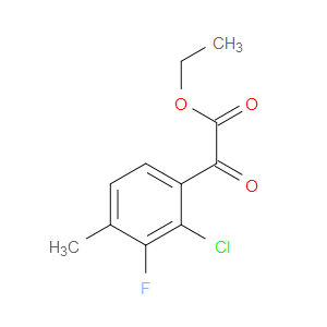 ethyl 2-(2-chloro-3-fluoro-4-methylphenyl)-2-oxoacetate