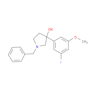 3-(3-Fluoro-5-methoxyphenyl)-1-(phenylmethyl)-3-pyrrolidinol