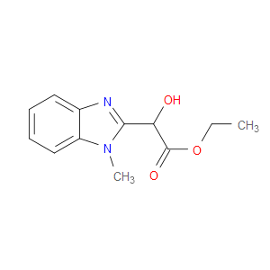 Ethyl α-hydroxy-1-methyl-1H-benzimidazole-2-acetate