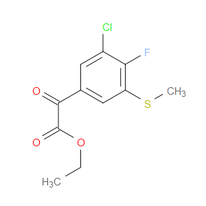 ethyl 2-(3-chloro-4-fluoro-5-(methylthio)phenyl)-2-oxoacetate
