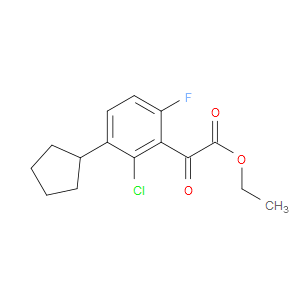 ethyl 2-(2-chloro-3-cyclopentyl-6-fluorophenyl)-2-oxoacetate