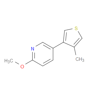 2-Methoxy-5-(4-methyl-3-thienyl)pyridine