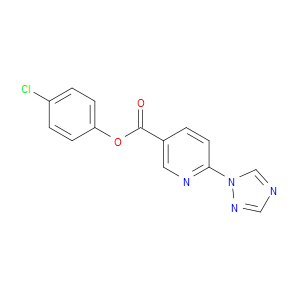 4-Chlorophenyl 6-(1H-1,2,4-triazol-1-yl)-3-pyridinecarboxylate