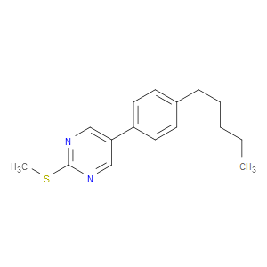 Pyrimidine, 2-(methylthio)-5-(4-pentylphenyl)-