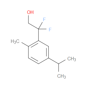 β,β-Difluoro-2-methyl-5-(1-methylethyl)benzeneethanol