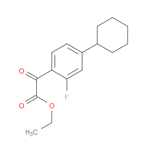 ethyl 2-(4-cyclohexyl-2-fluorophenyl)-2-oxoacetate