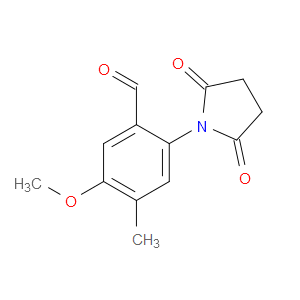 2-(2,5-Dioxo-1-pyrrolidinyl)-5-methoxy-4-methylbenzaldehyde