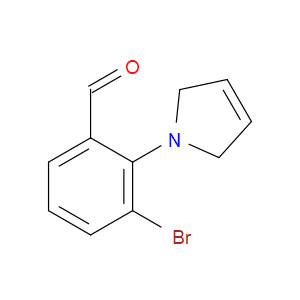 3-Bromo-2-(2,5-dihydro-1H-pyrrol-1-yl)benzaldehyde
