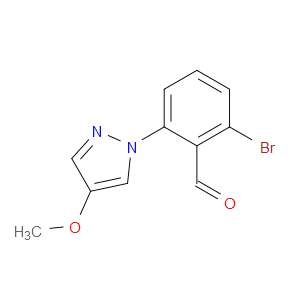 2-Bromo-6-(4-methoxy-1H-pyrazol-1-yl)benzaldehyde