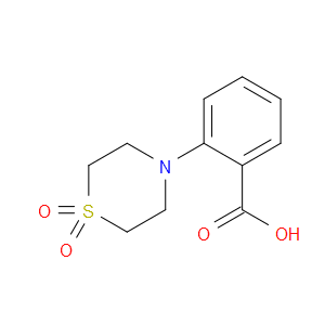 2-(1,1-Dioxido-4-thiomorpholinyl)benzoic acid