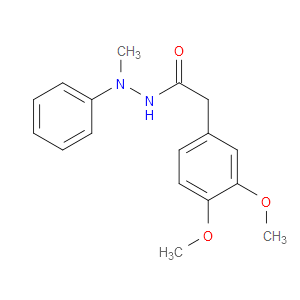 3,4-Dimethoxybenzeneacetic acid 2-methyl-2-phenylhydrazide