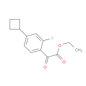 ethyl 2-(4-cyclobutyl-2-fluorophenyl)-2-oxoacetate