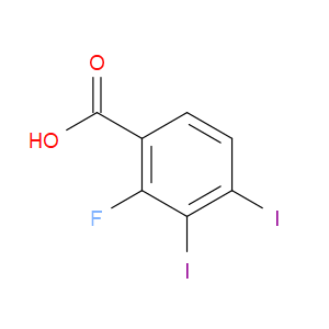 2-fluoro-3,4-diiodobenzoic acid