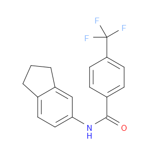 N-(2,3-Dihydro-1H-inden-5-yl)-4-(trifluoromethyl)benzamide
