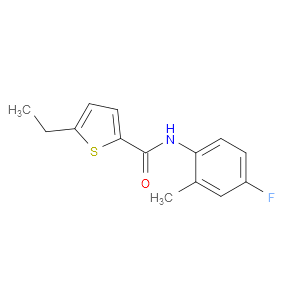 5-Ethyl-N-(4-fluoro-2-methylphenyl)-2-thiophenecarboxamide