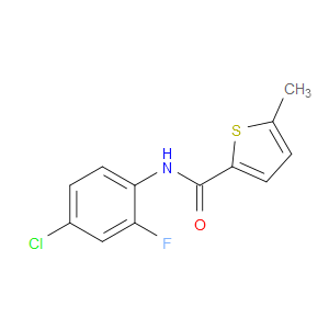 N-(4-Chloro-2-fluorophenyl)-5-methyl-2-thiophenecarboxamide
