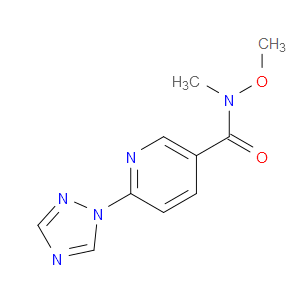 N-Methoxy-N-methyl-6-(1H-1,2,4-triazol-1-yl)-3-pyridinecarboxamide