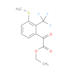 ethyl 2-(3-(methylthio)-2-(trifluoromethyl)phenyl)-2-oxoacetate