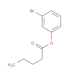 Pentanoic acid, 3-bromophenyl ester