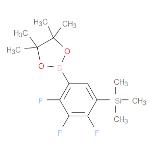 Trimethyl(2,3,4-trifluoro-5-(4,4,5,5-tetramethyl-1,3,2-dioxaborolan-2-yl)phenyl)silane