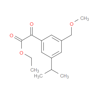 ethyl 2-(3-isopropyl-5-(methoxymethyl)phenyl)-2-oxoacetate