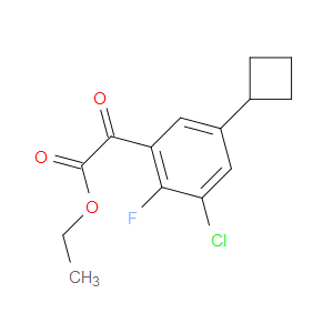 ethyl 2-(3-chloro-5-cyclobutyl-2-fluorophenyl)-2-oxoacetate