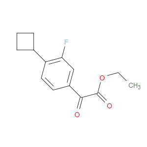 ethyl 2-(4-cyclobutyl-3-fluorophenyl)-2-oxoacetate