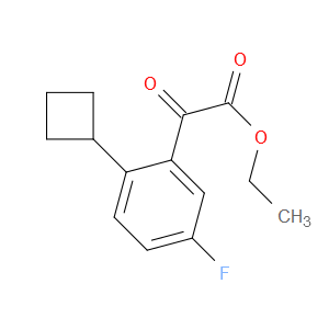 ethyl 2-(2-cyclobutyl-5-fluorophenyl)-2-oxoacetate