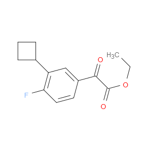 ethyl 2-(3-cyclobutyl-4-fluorophenyl)-2-oxoacetate