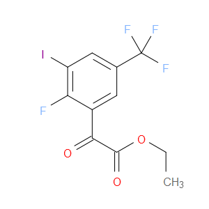 ethyl 2-(2-fluoro-3-iodo-5-(trifluoromethyl)phenyl)-2-oxoacetate