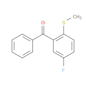 (5-fluoro-2-(methylthio)phenyl)(phenyl)methanone