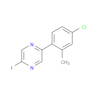 Pyrazine, 2-(4-chloro-2-methylphenyl)-5-iodo-