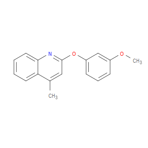 Quinoline, 2-(3-methoxyphenoxy)-4-methyl-
