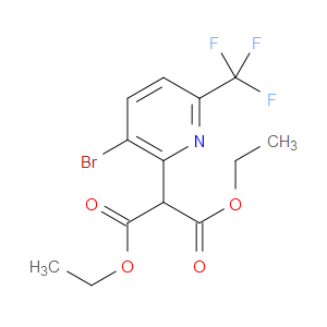diethyl 2-(3-bromo-6-(trifluoromethyl)pyridin-2-yl)malonate