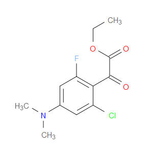 ethyl 2-(2-chloro-4-(dimethylamino)-6-fluorophenyl)-2-oxoacetate