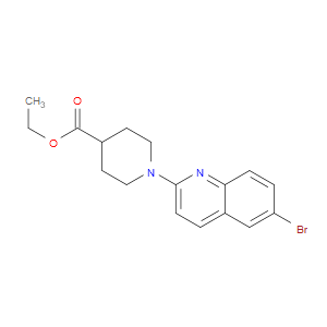 Ethyl 1-(6-bromo-2-quinolinyl)-4-piperidinecarboxylate